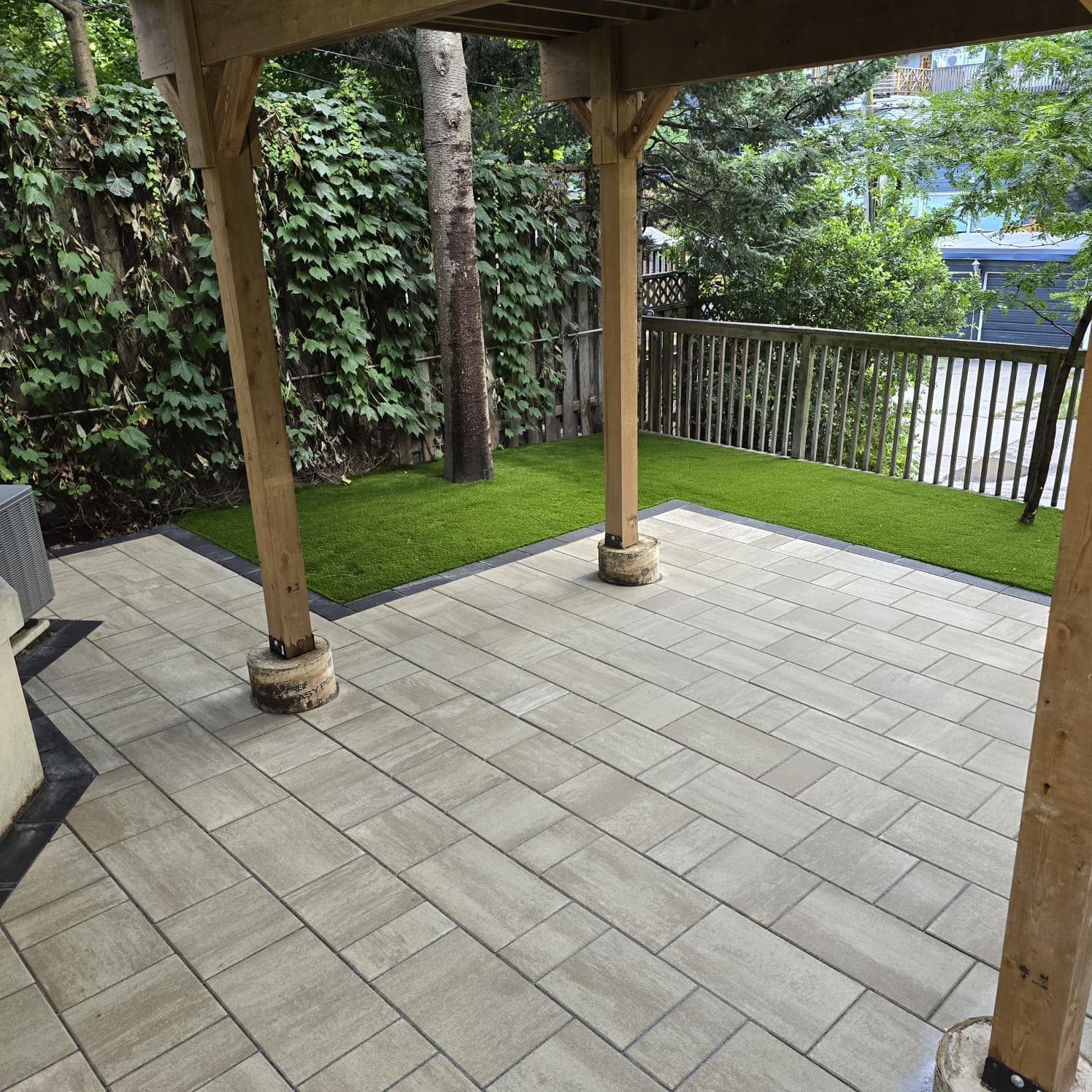 Carlos Rodriguez, owner of Cavemen Landscapes, on a project site